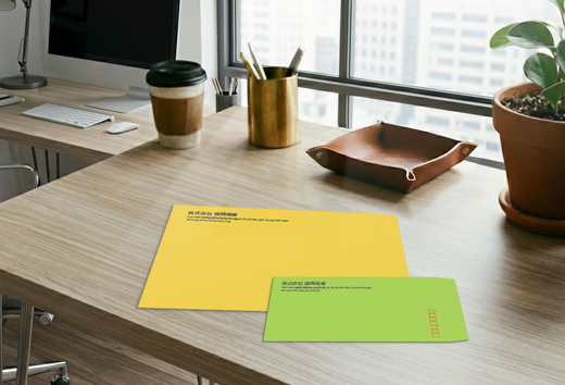 カラークラフト 封筒印刷イメージ